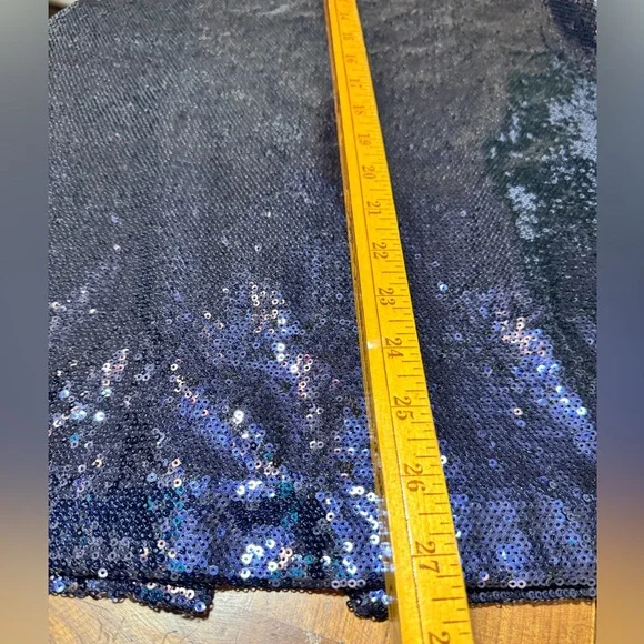 Chelsea28 Pull-on Midnight Blue Sequence Pencil Skirt. Size Medium (Worn ONCE!) - Picture 4 of 10